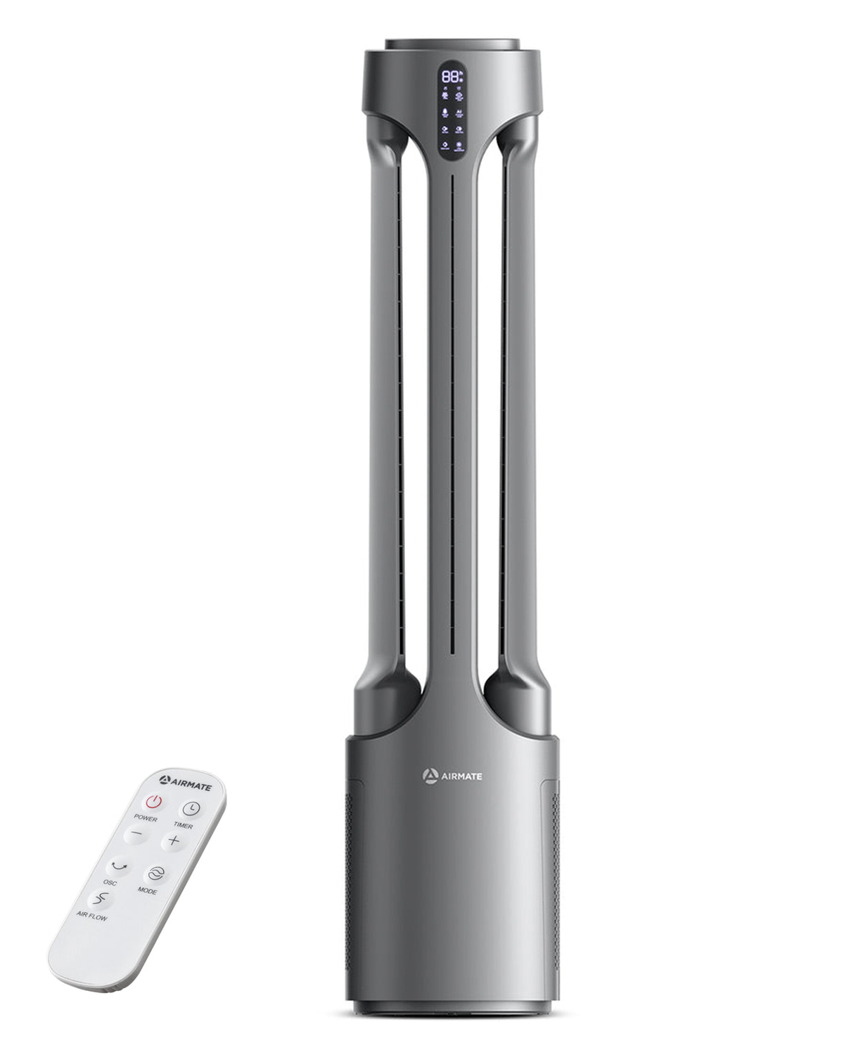 AIRMATE Oscillating Bladeless Fan with amp HEPA Filter Air Purifier