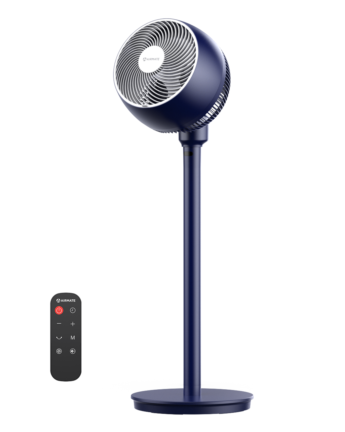 AIRMATE Standing Fan for Bedroom, 9" Blade Pedestal Fan with Remote