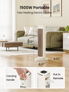 25" Space Heaters For Indoor Use Large Room