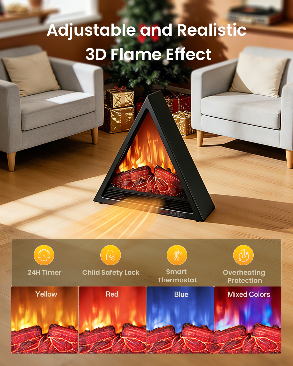 Electric Fireplace Heater