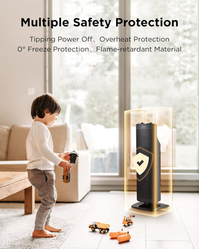 AIRMATE Electric Space Heater for Indoor Use 25"