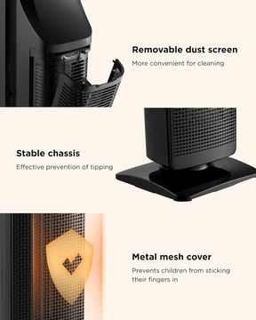 AIRMATE Electric Space Heater for Indoor Use 25"