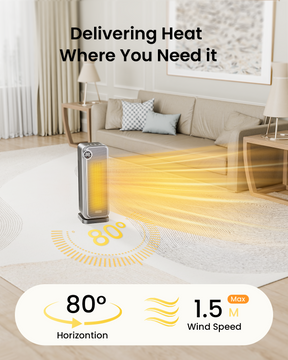 Heater for Large Room, 8 Safe Protection Tower